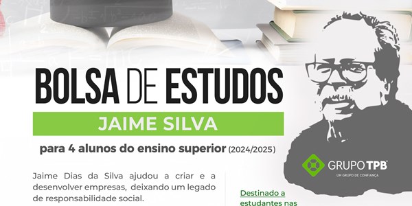 Candidaturas abertas para a Bolsa de Estudos Jaime Silva 24/25